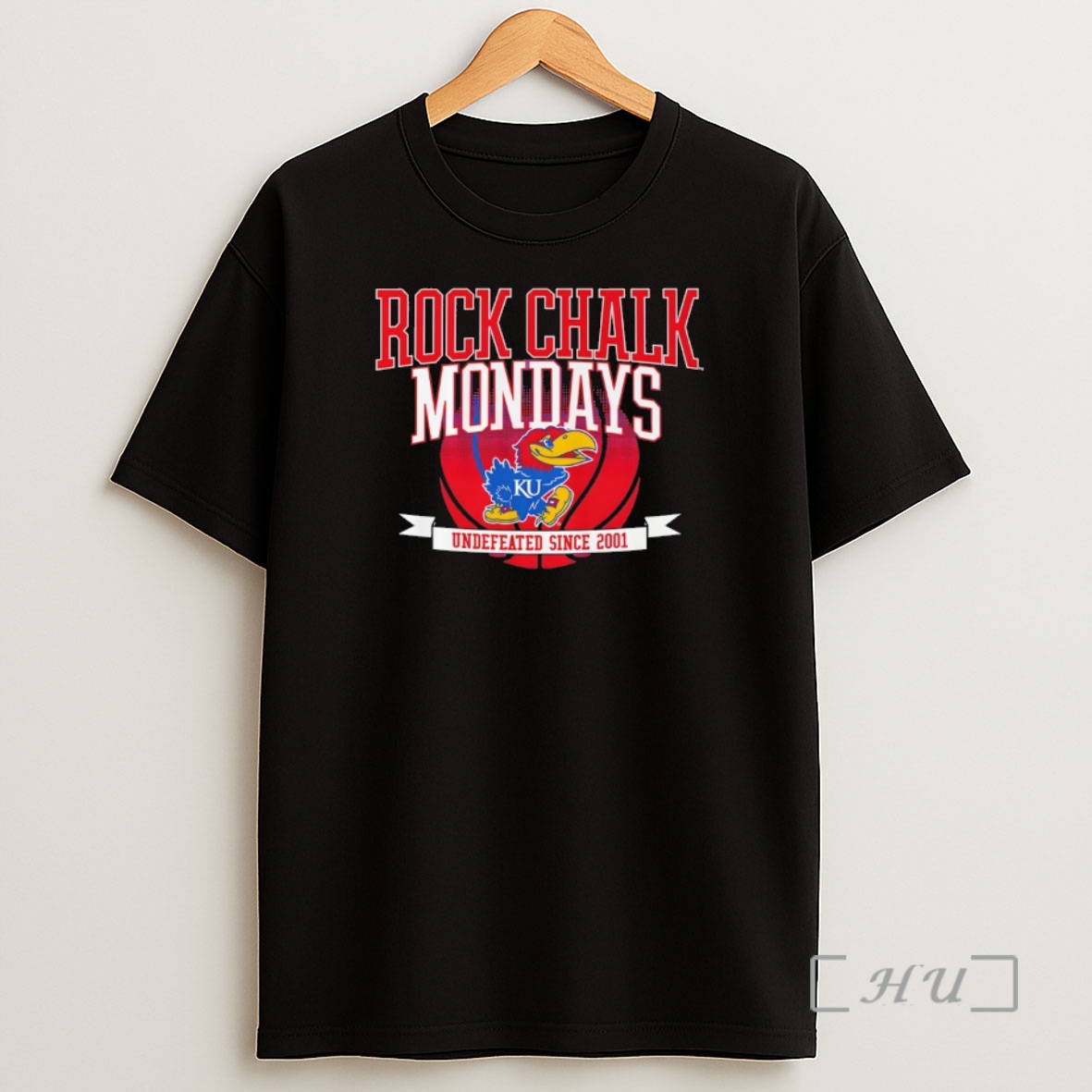 Officials Kansas Jayhawks Mens Basketball Rock Chalk Mondays Undefeated Since 2001 Shirt Sweatshirt Tee
