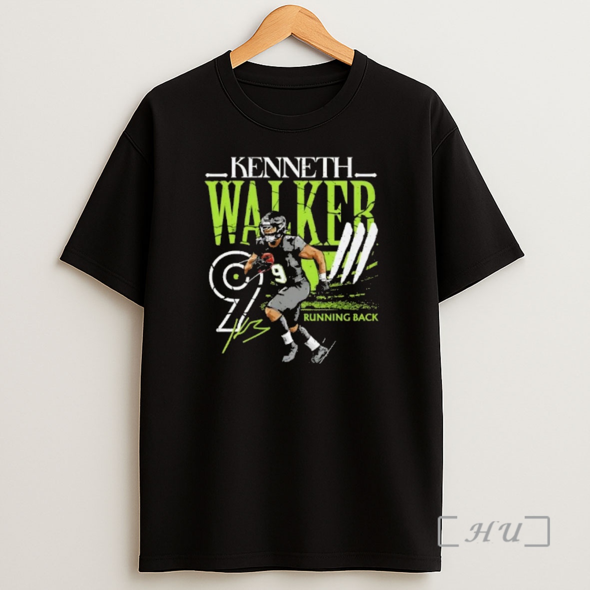 Officials Kenneth Walker Iii Seattle Seahawks Player Name Football Signature Shirt Sweatshirt Tee