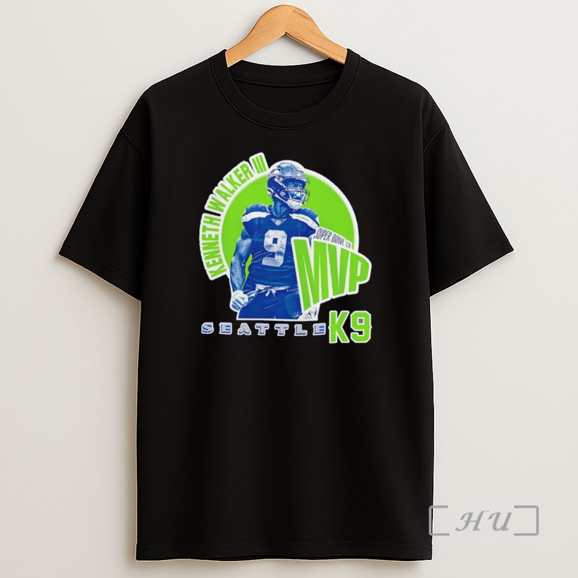 Officials Kenneth Walker Seattle Mvp Champions Football Graphic K9 Shirt Sweatshirt Tee