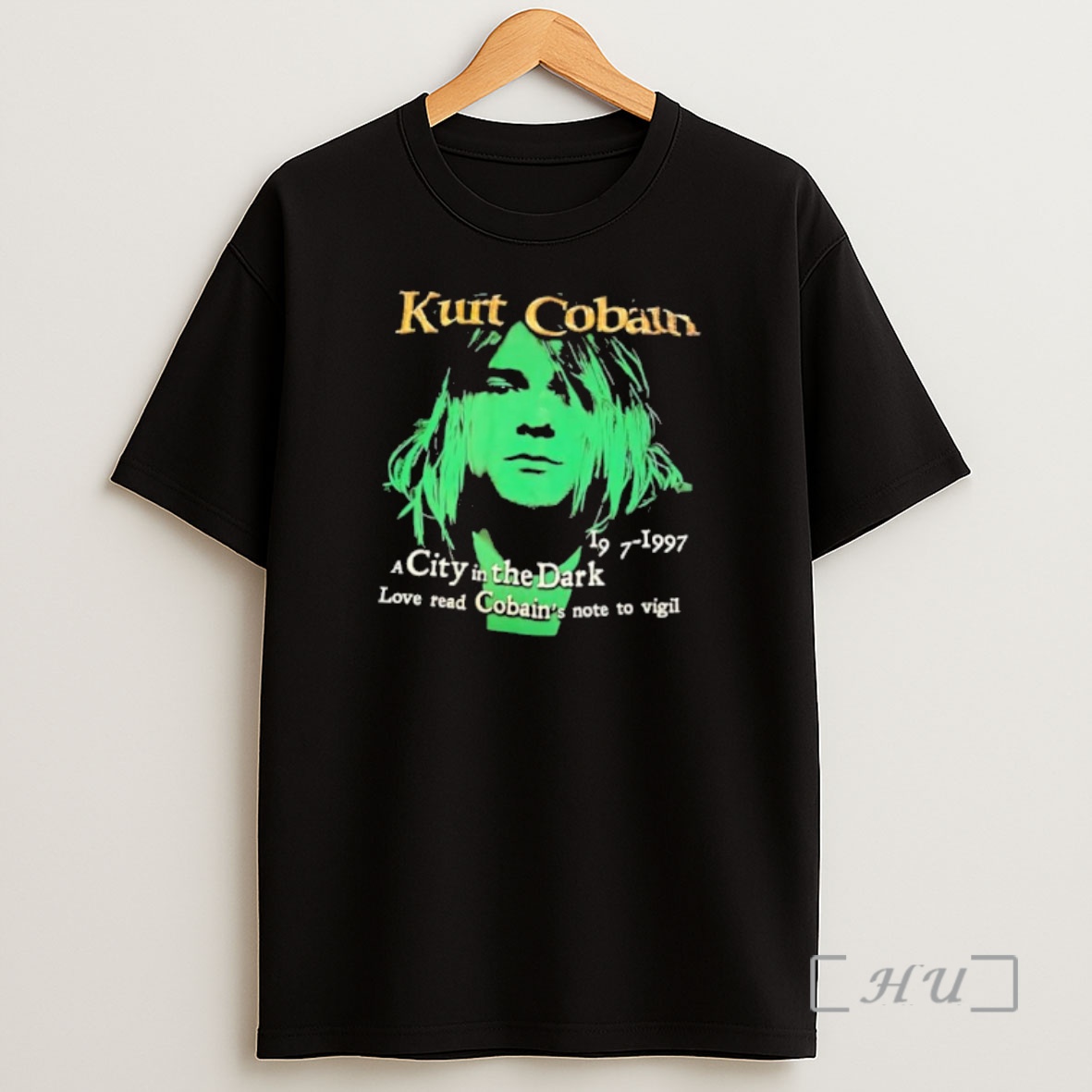 Officials Kurt Cobain A City In The Dark Vigil Note Shirt Sweatshirt Tee