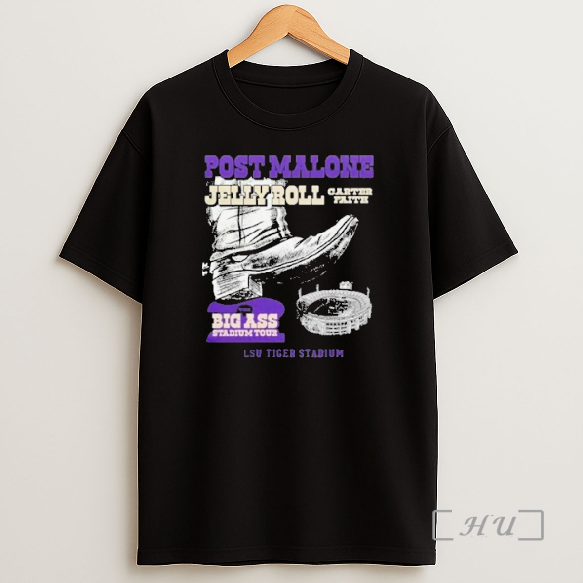 Officials Lsu Tigers X Post Malone X Jelly Roll The Big Ass Stadium Tour Part 2 2026 Shirt Sweatshirt Tee