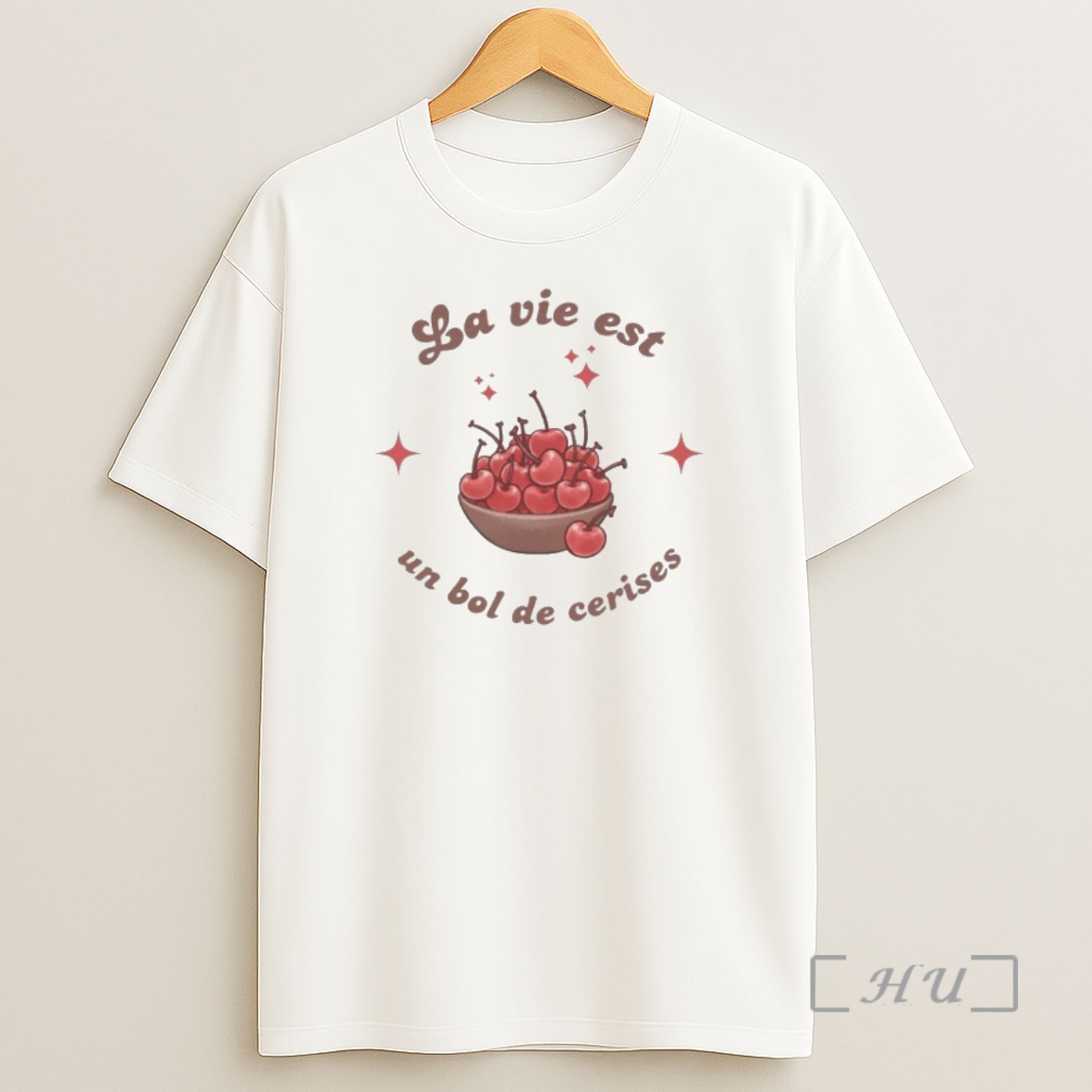 Officials La Vie Est Un Bol De Cerises French Shirt Sweatshirt Tee