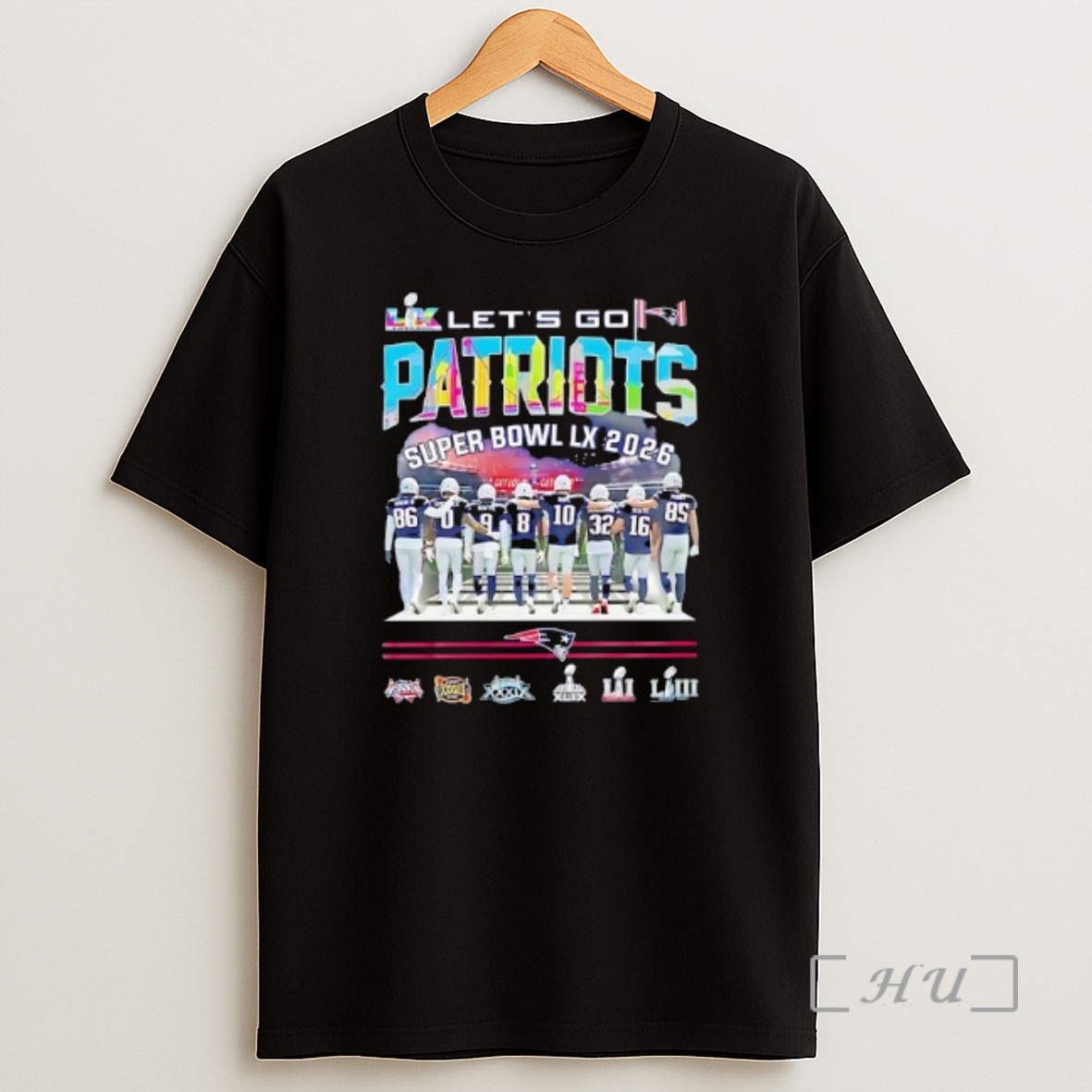 Officials Lets Go Patriots Super Bowl Lx 2026 Stadium Players Graphic Shirt Sweatshirt Tee