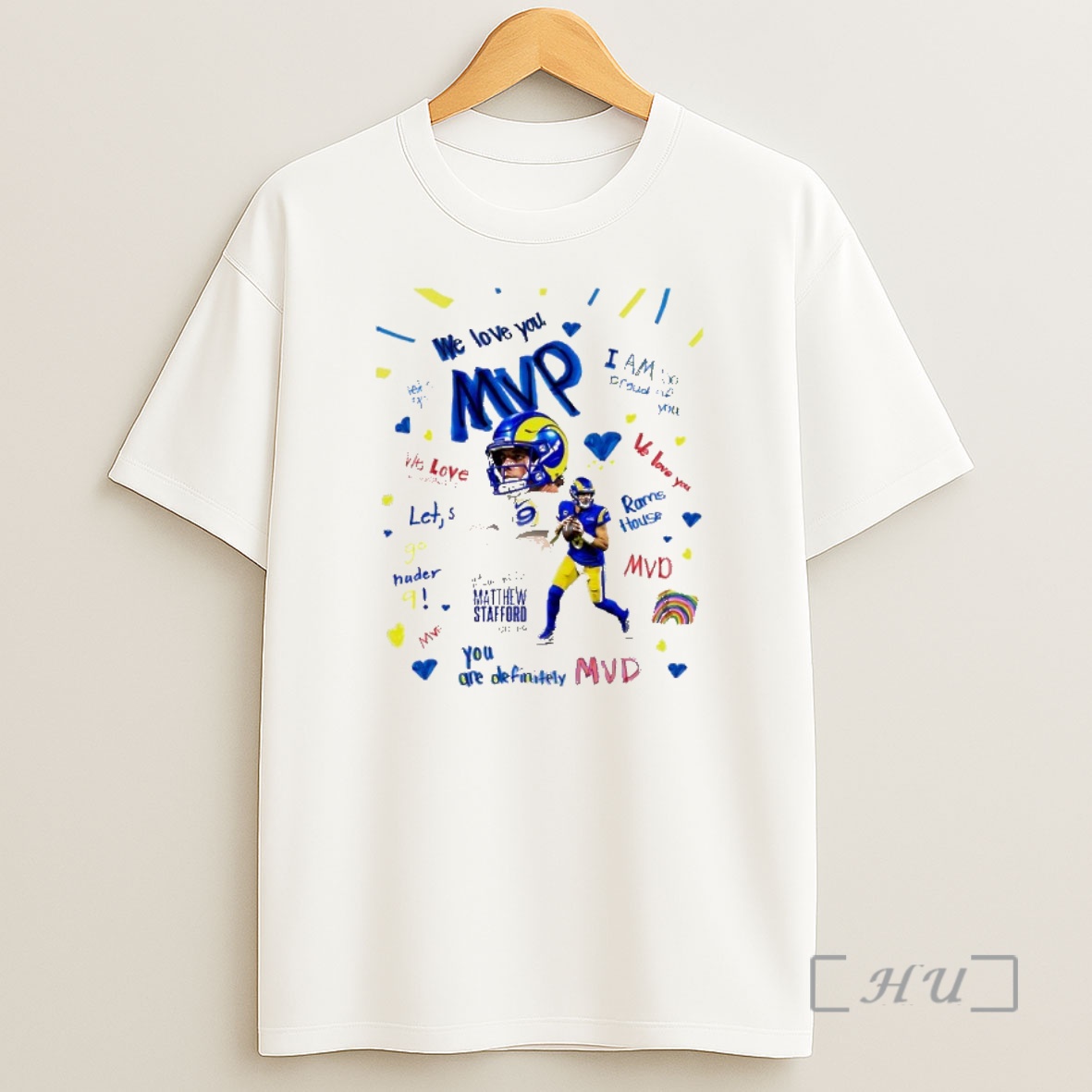 Officials Los Angeles Rams Matthew Stafford We Love You Mvp Shirt Sweatshirt Tee