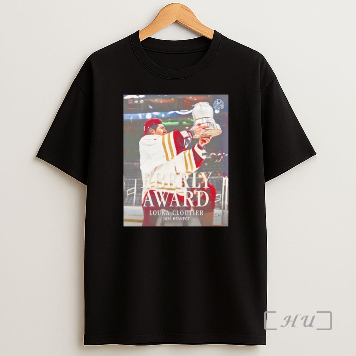 Officials Louka Cloutier Bc Eagles Mens Hockey Win The Eberly Award Winner 2026 Beanpot Shirt Sweatshirt Tee