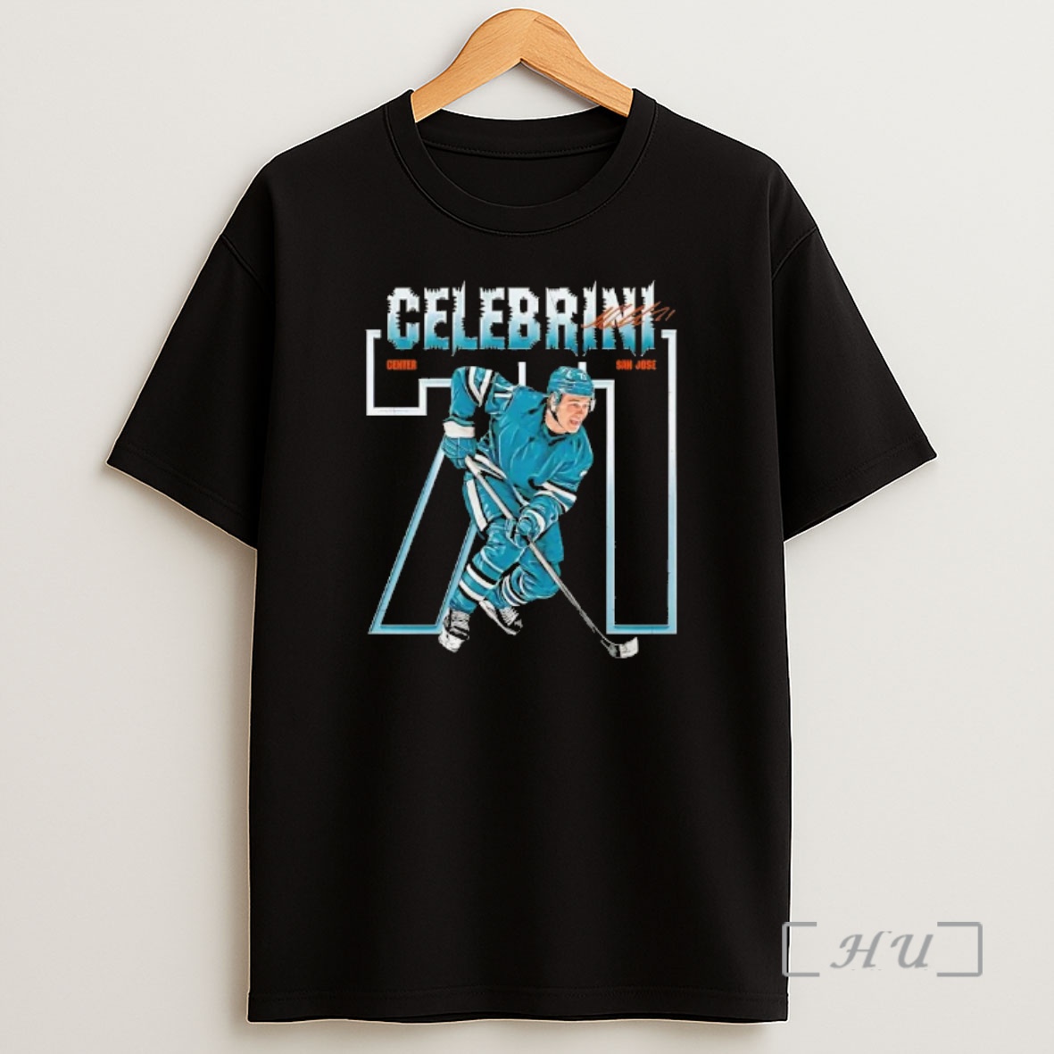 Officials Macklin Celebrini San Jose Sharks Number Outline 71 Shirt Sweatshirt Tee
