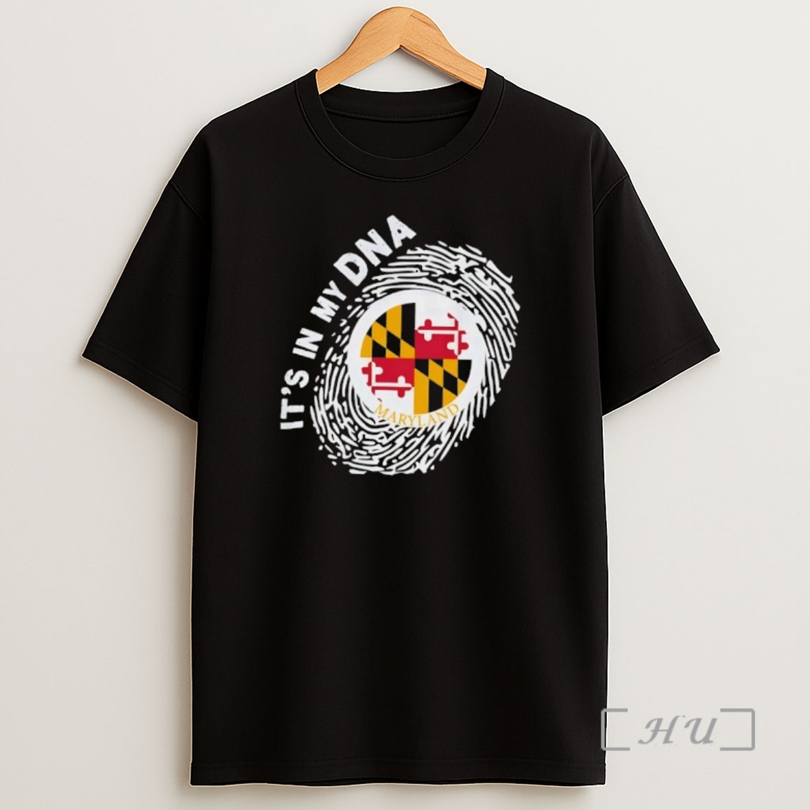 Officials Maryland Flag Fingerprint Its In My Dna Graphic Shirt Sweatshirt Tee