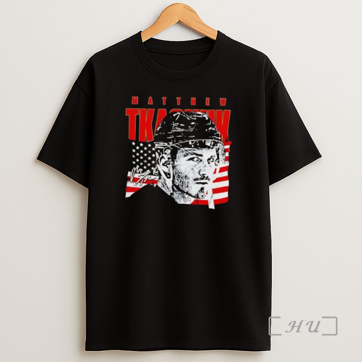 Officials Matthew Tkachuk American Flag Signature Shirt Sweatshirt Tee
