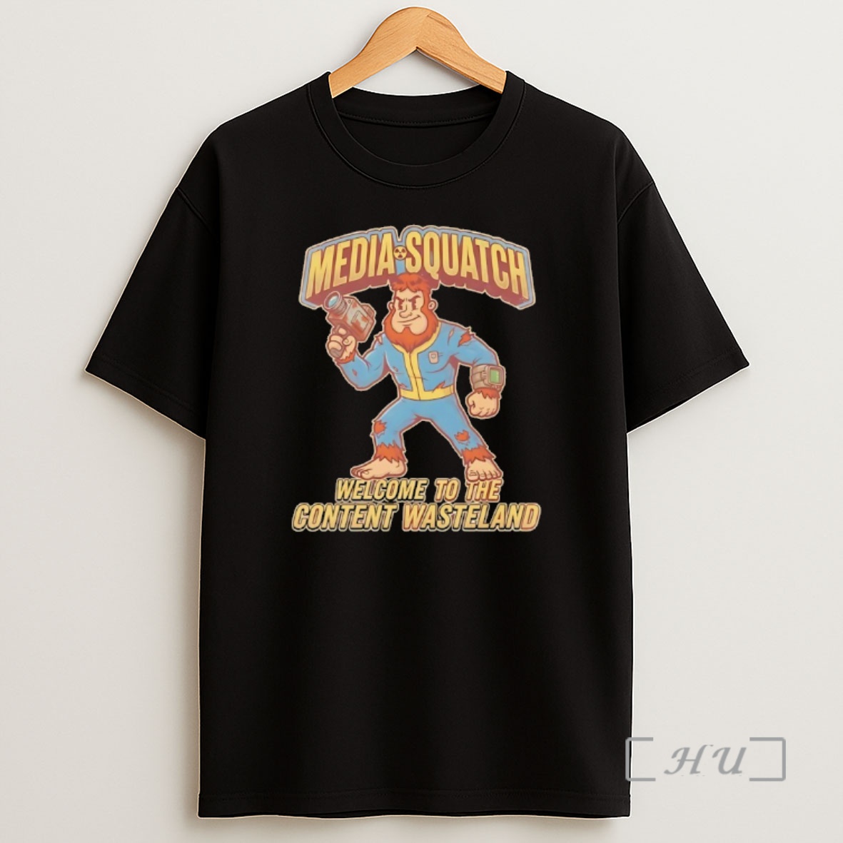 Officials Media Squatch Welcome To The Content Wasteland Bigfoot Shirt Sweatshirt Tee