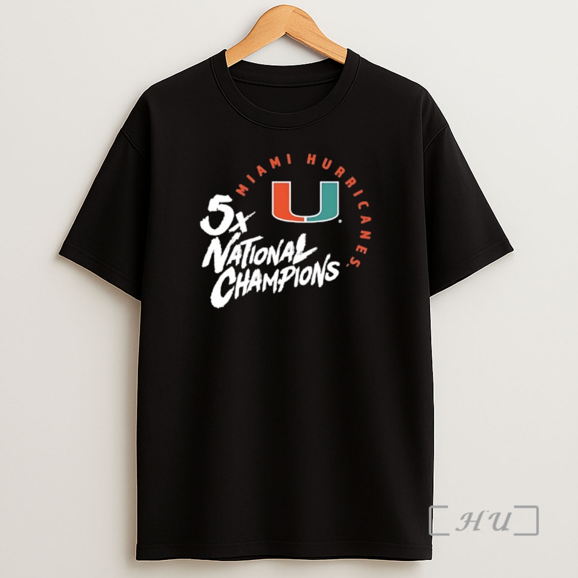 Officials Miami Hurricanes Football 5x Time National Champions Shirt Sweatshirt Tee