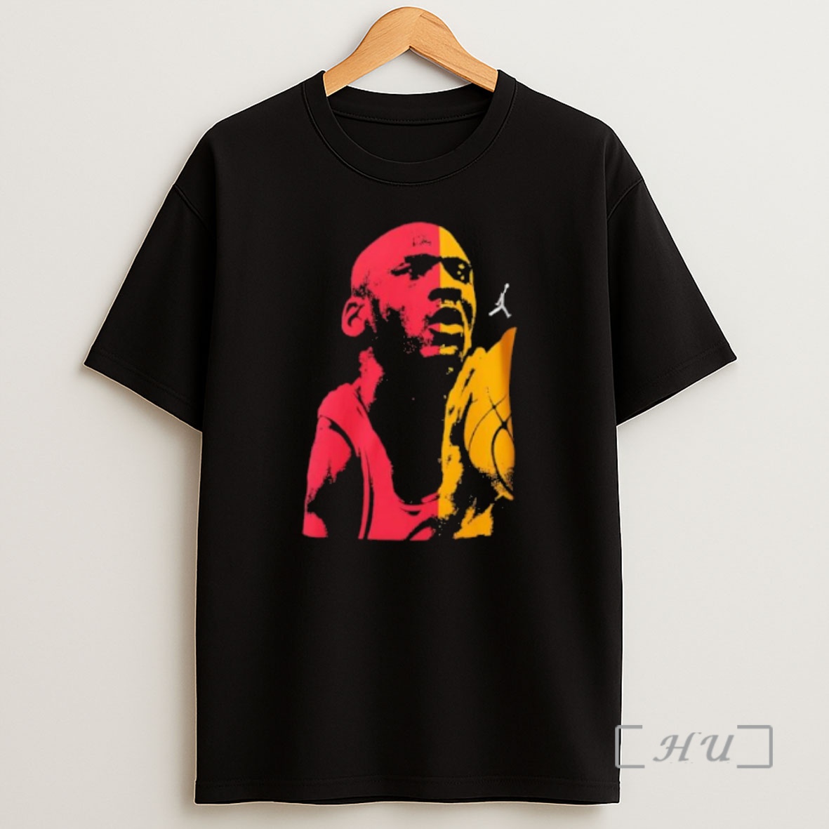 Officials Michael Jordan Chicago Bulls Basketball Red And Yellow Jumpman Shirt Sweatshirt Tee