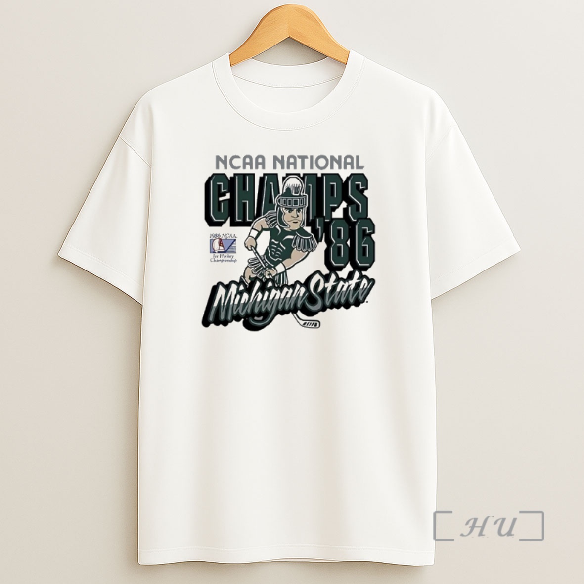 Officials Michigan State Spartans 1986 Ncaa Hockey National Champions Shirt Sweatshirt Tee