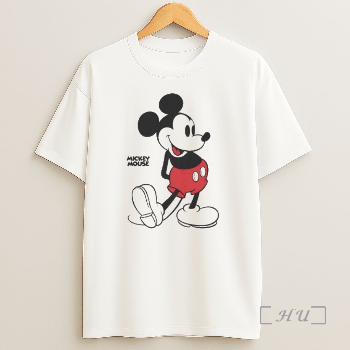 Officials Mickey Mouse Walking And Smiling Classic Cartoon Graphic Shirt Sweatshirt Tee