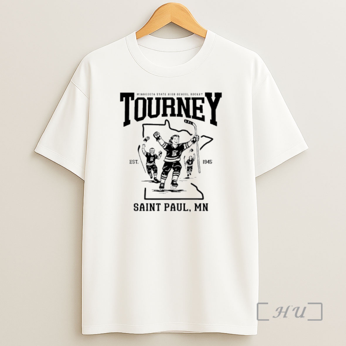 Officials Minnesota State High School Hockey Tourney 1945 Saint Paul Mn Shirt Sweatshirt Tee