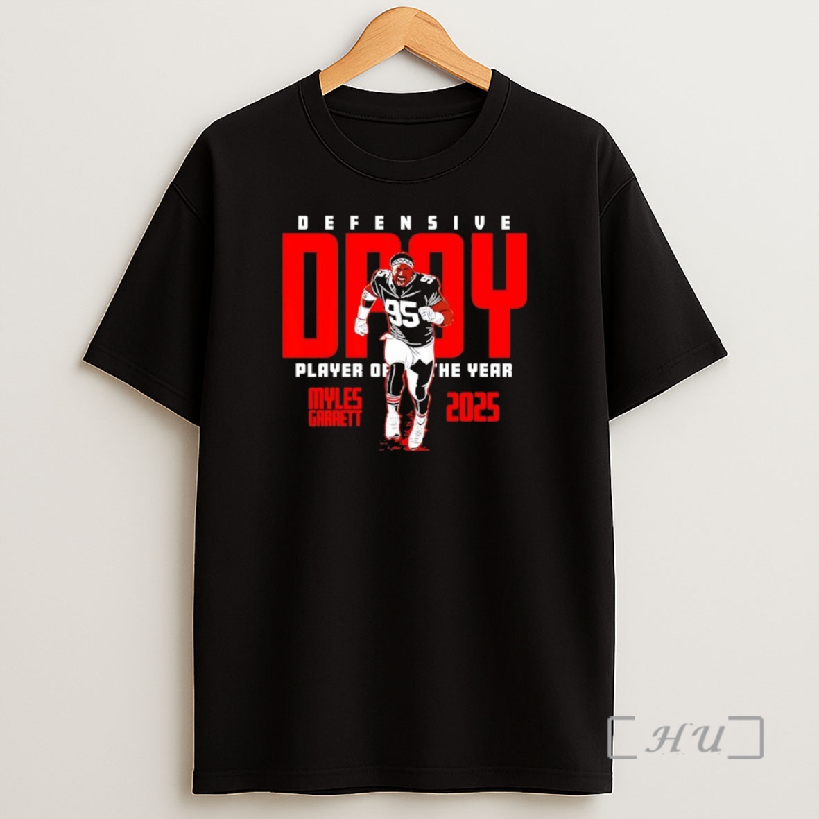Officials Myles Garrett Cleveland Browns 2025 Defensive Player Of The Year Shirt Sweatshirt Tee