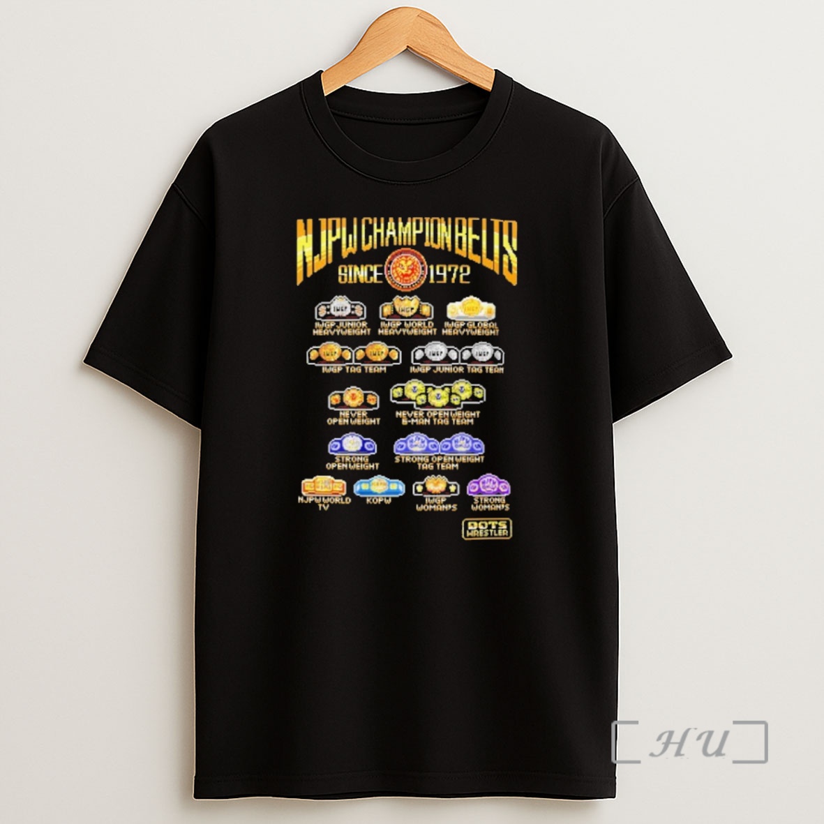 Officials Njpw Championship Belts Dots Since 1972 Shirt Sweatshirt Tee