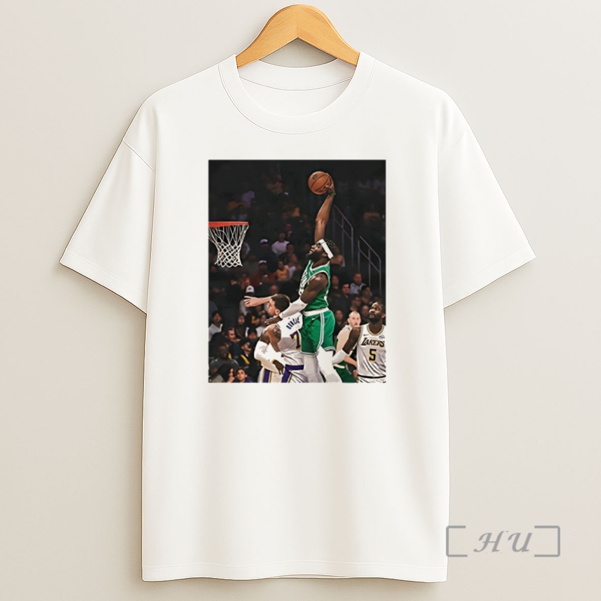 Officials Neemias Queta Boston Celtics Shown Dunking The Ball Shirt Sweatshirt Tee