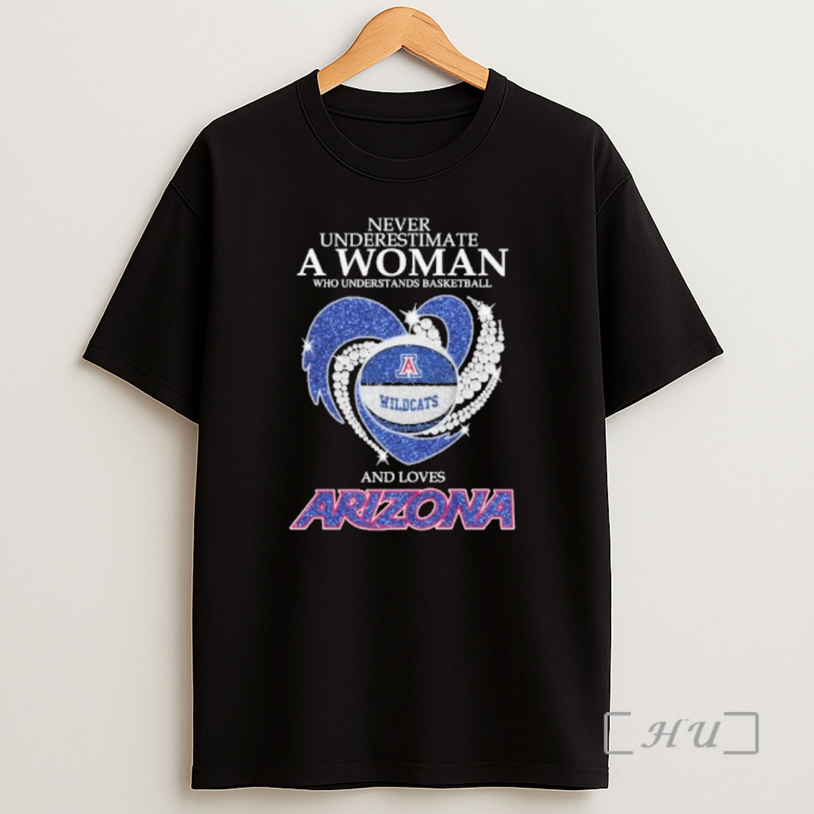 Officials Never Underestimate A Woman Who Understands Basketball And Loves Arizona Basketball Heart Shirt Sweatshirt Tee
