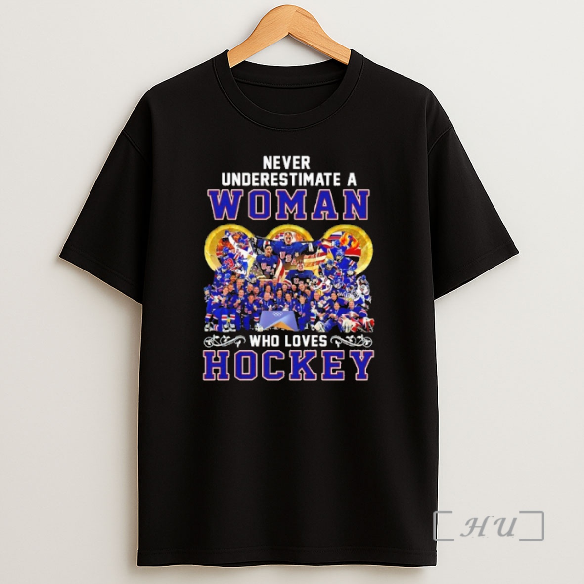 Officials Never Underestimate A Woman Who Love Hockey Usa Team 2026 Shirt Sweatshirt Tee
