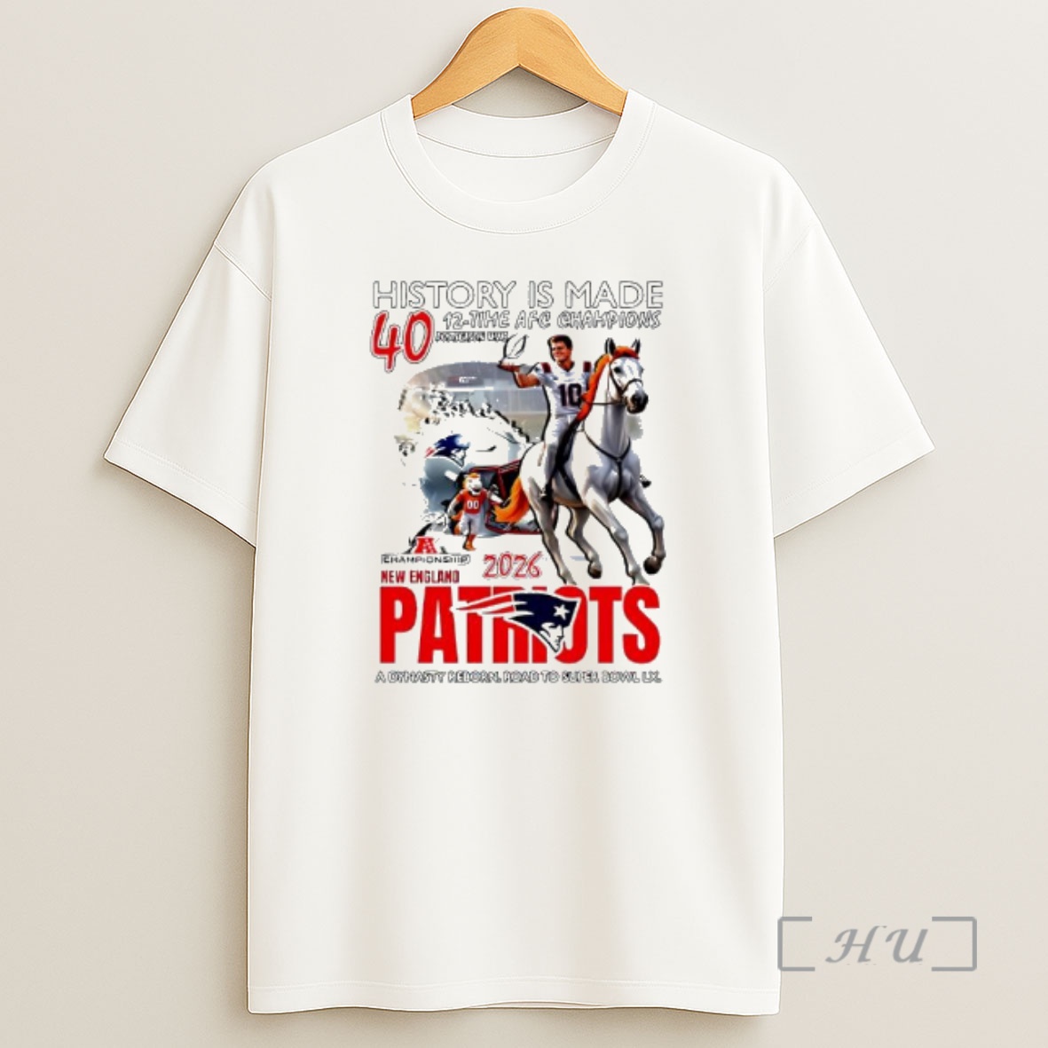 Officials New England Patriots 2026 Afc Championship History Is Made 40 Postseason Wins First Team In History Logo Shirt Sweatshirt Tee