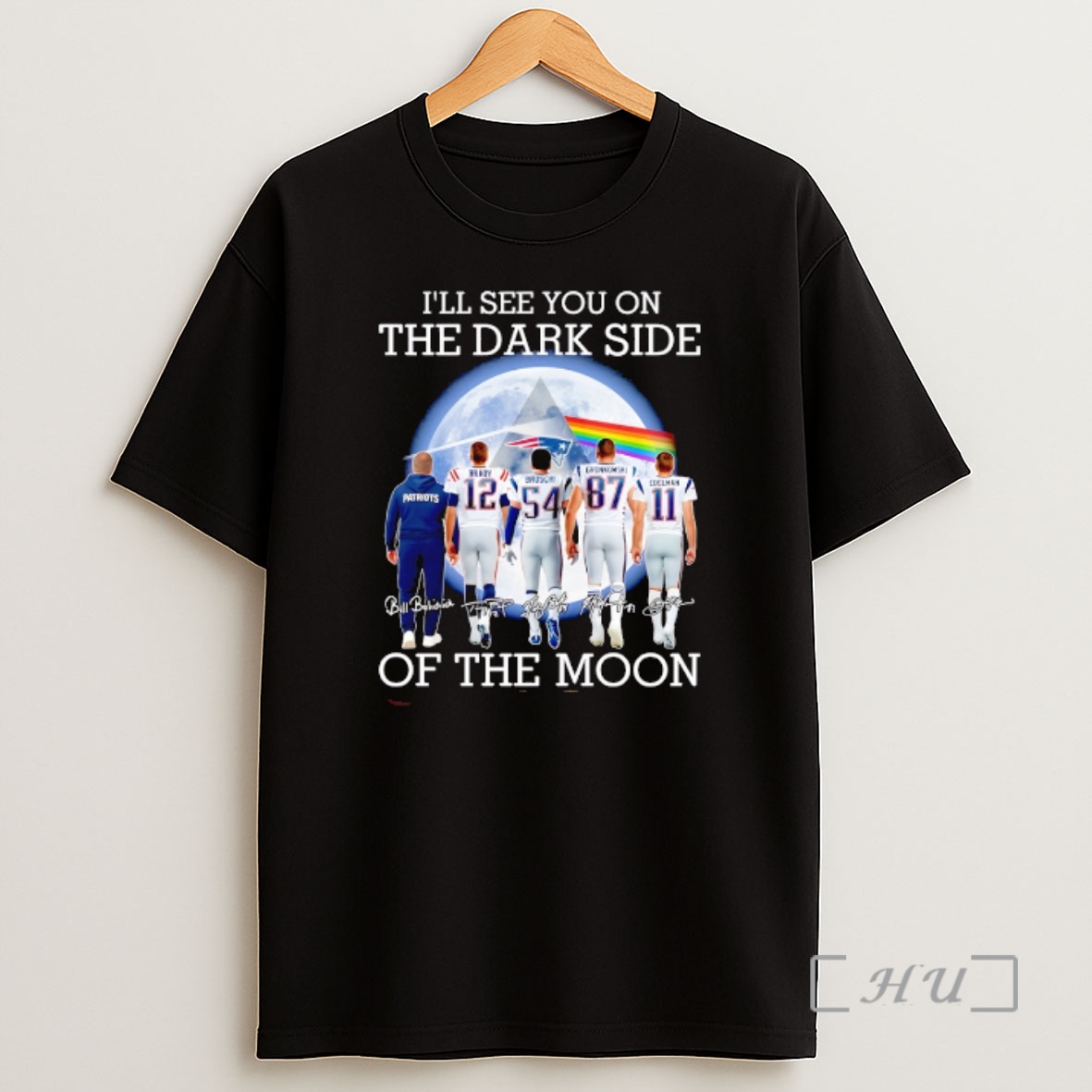 Officials New England Patriots Players Ill See You On The Dark Side Of The Moon Signature Shirt Sweatshirt Tee