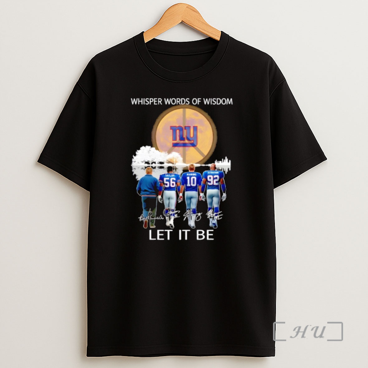 Officials New York Giants Coach And Players Whisper Words Of Wisdom Let It Be Signature Shirt Sweatshirt Tee