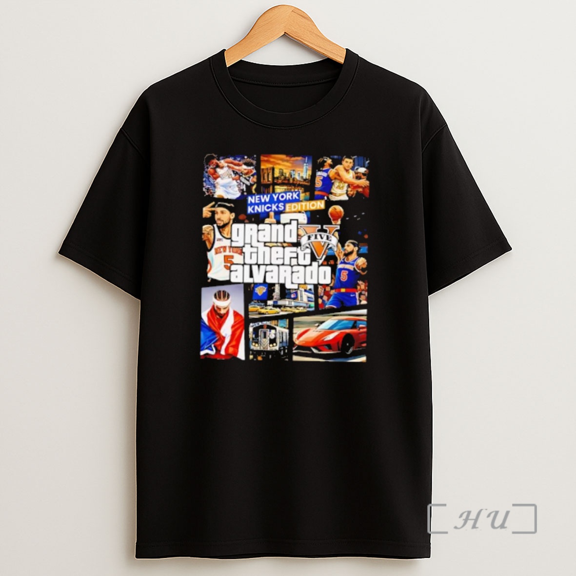 Officials New York Knicks Grand Theft Alvarado Jose Alvarado Basketball Shirt Sweatshirt Tee