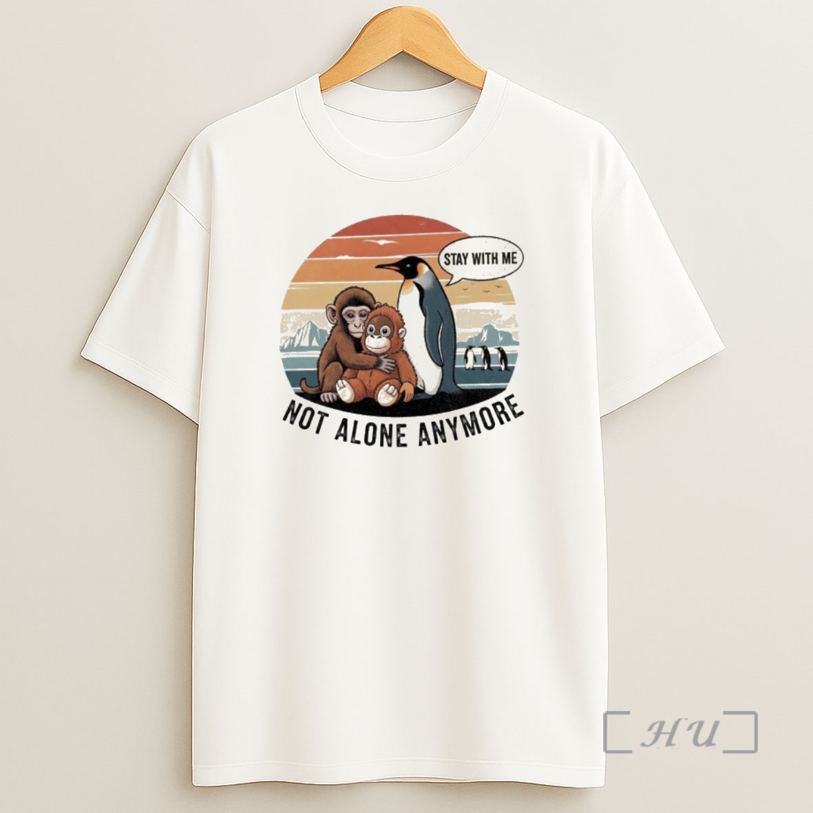 Officials Nihilist Penguin And Monkey Punch Not Alone Anymore Shirt Sweatshirt Tee