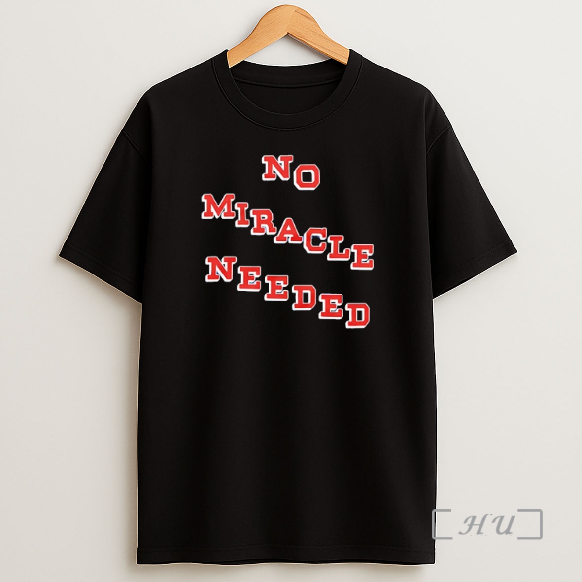 Officials No Miracle Needed Usa Hockey Stepped Text Shirt Sweatshirt Tee