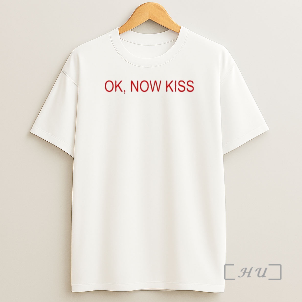 Officials Ok Now Kiss Red Text Simple Graphic Shirt Sweatshirt Tee