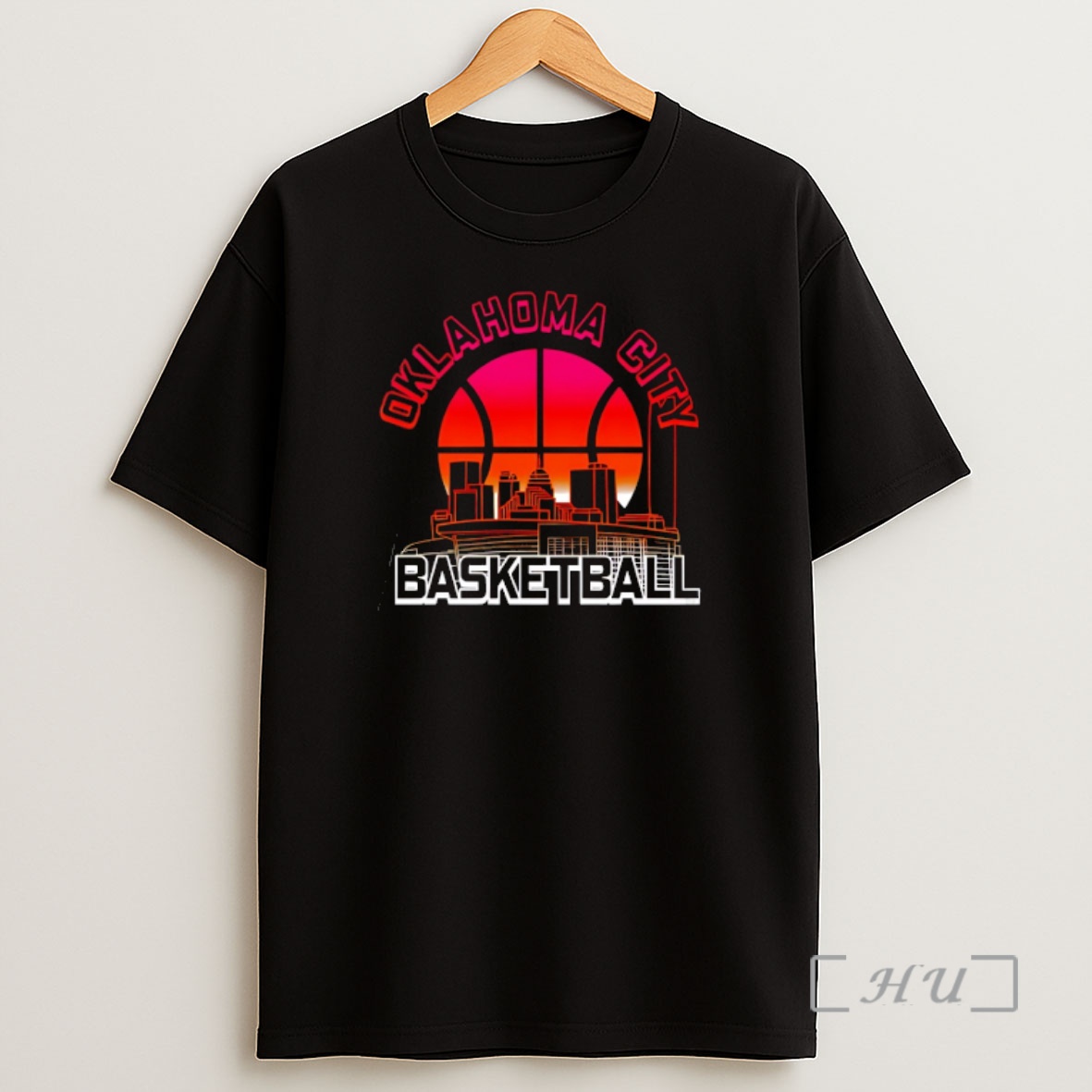 Officials Oklahoma City Thunder Basketball City Skyline Sunset Retro Shirt Sweatshirt Tee