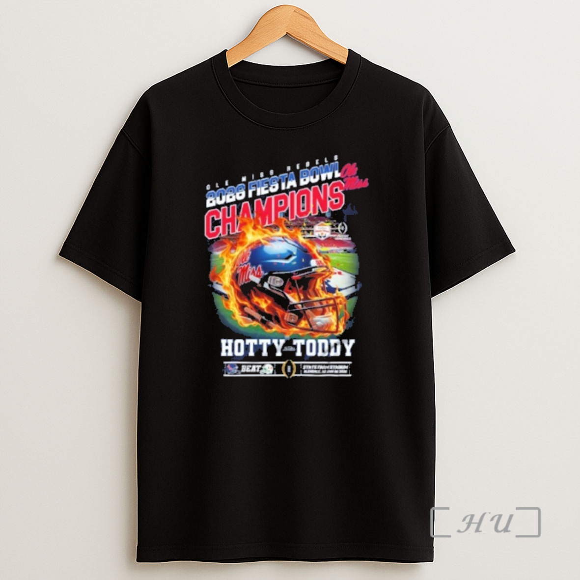 Officials Ole Miss Rebels 2026 Fiesta Bowl Champions Helmet Ole Miss Hotty Toddy Shirt Sweatshirt Tee