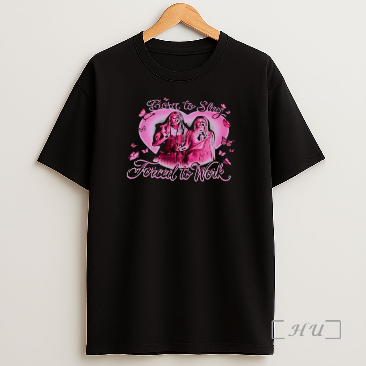 Officials Paris And Nicole Born To Slay Forced To Work Graphic Shirt Sweatshirt Tee