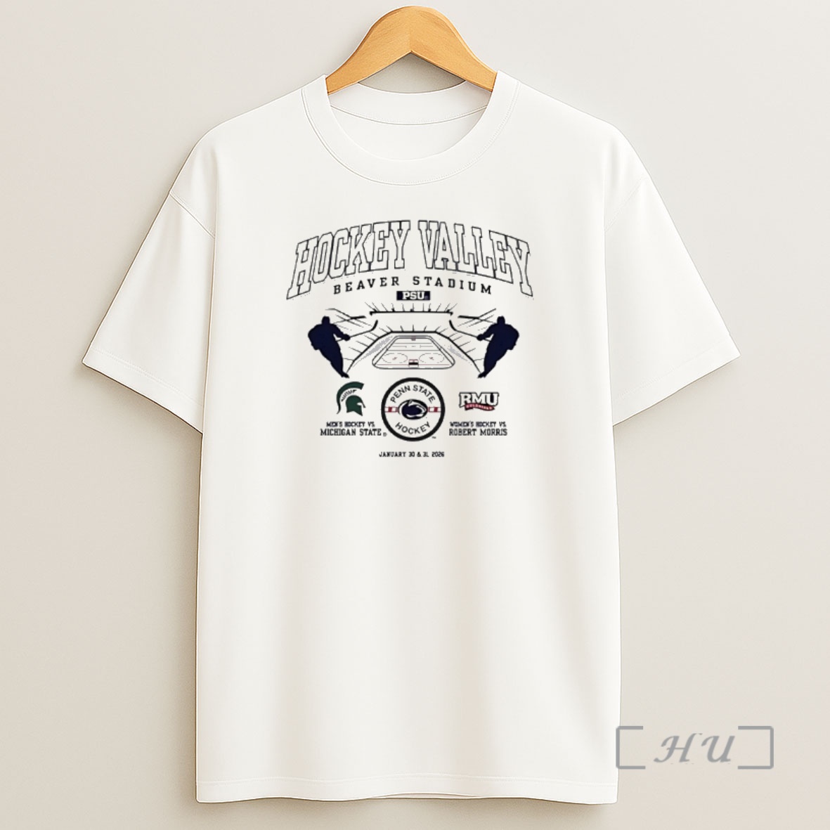 Officials Penn State Nittany Lions 2026 Hockey Valley Vs Michigan State And Robert Morris Shirt Sweatshirt Tee