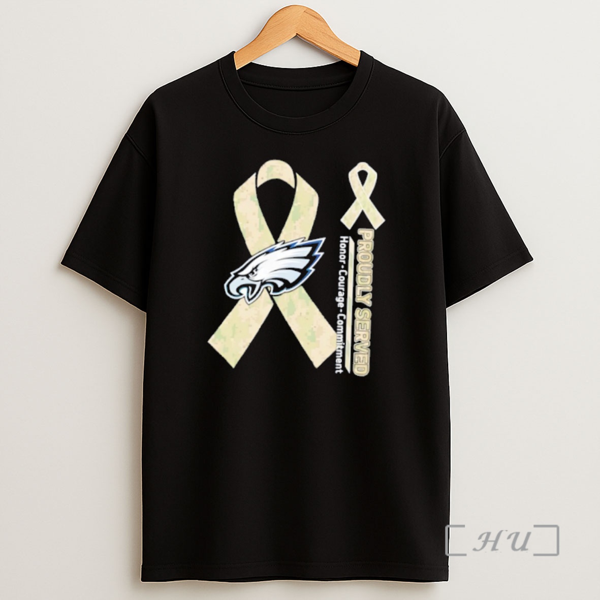 Officials Philadelphia Eagles Proudly Served Honor Courage Commitment Shirt Sweatshirt Tee