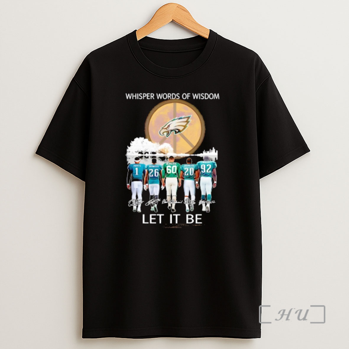 Officials Philadelphia Eagles Coach And Players Whisper Words Of Wisdom Let It Be Signature Shirt Sweatshirt Tee
