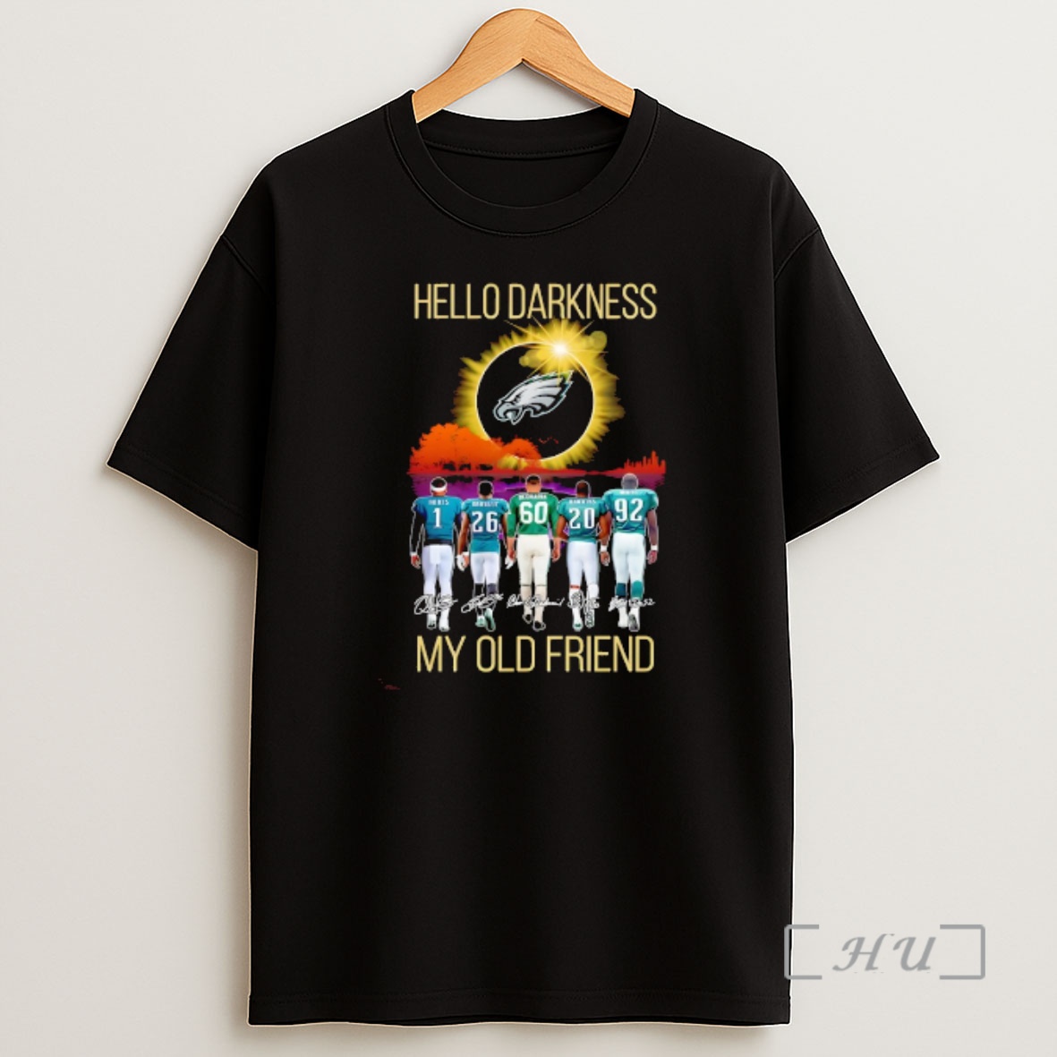 Officials Philadelphia Eagles Players Hello Darkness My Old Friend My Old Friend Shirt Sweatshirt Tee