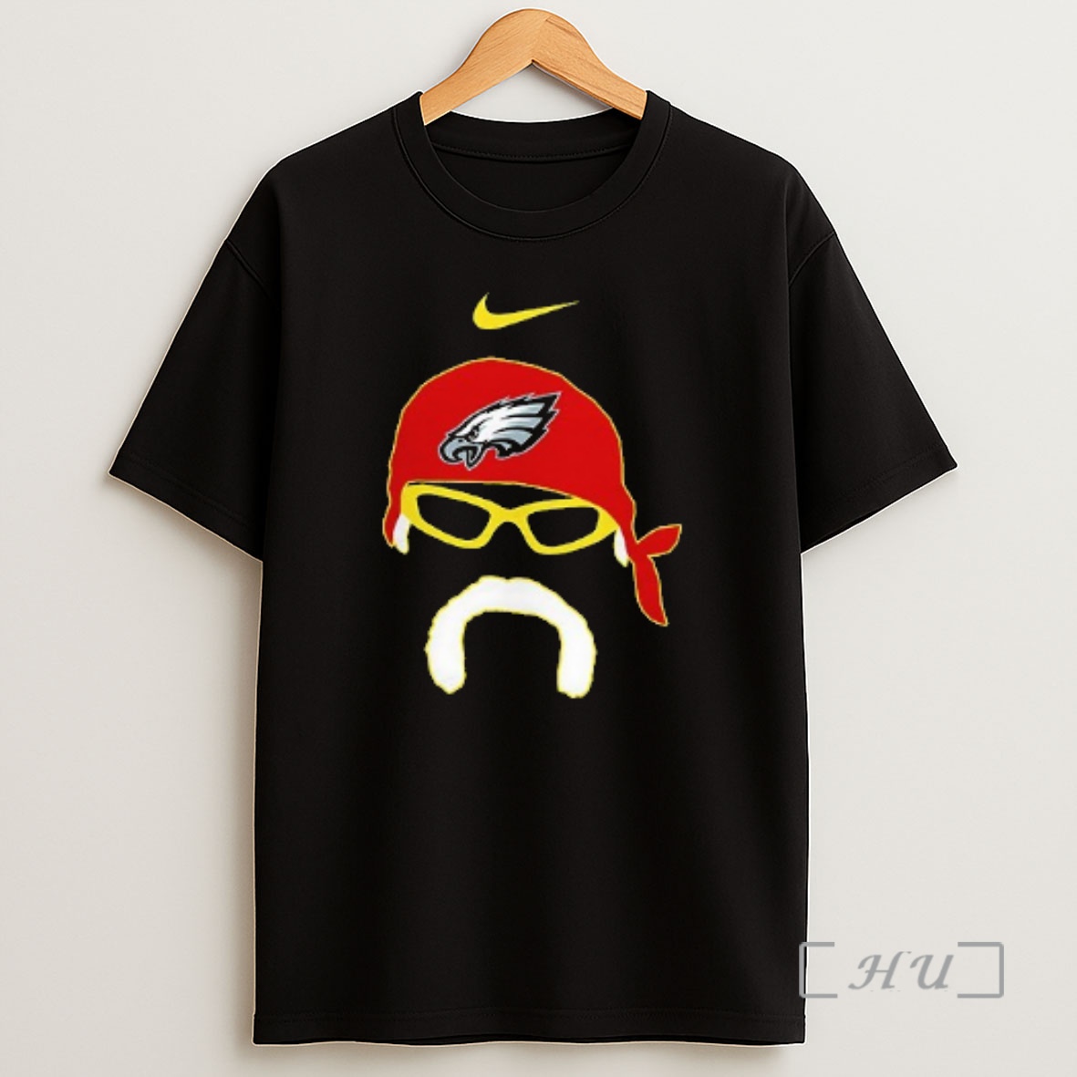 Officials Philadelphia Eagles X Hulk Hogan Hulkamania Portrait Double Sided Graphic Shirt Sweatshirt Tee