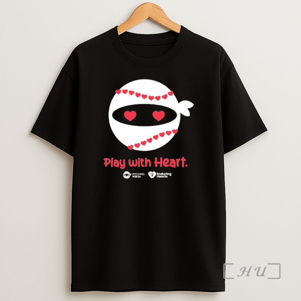 Officials Pitching Ninja Play With Heart Shirt Sweatshirt Tee