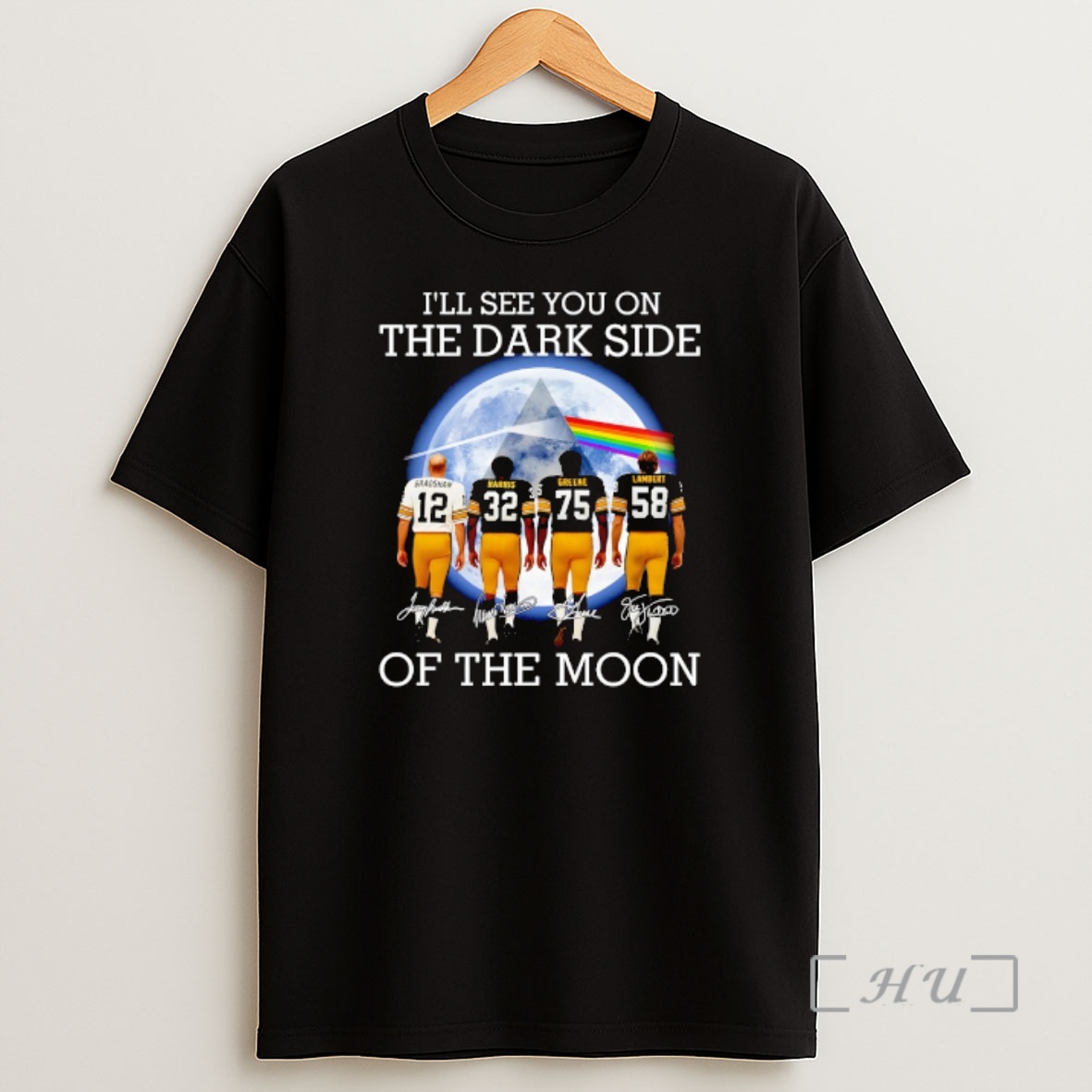 Officials Pittsburgh Steelers Players Ill See You On The Dark Side Of The Moon Signature Shirt Sweatshirt Tee