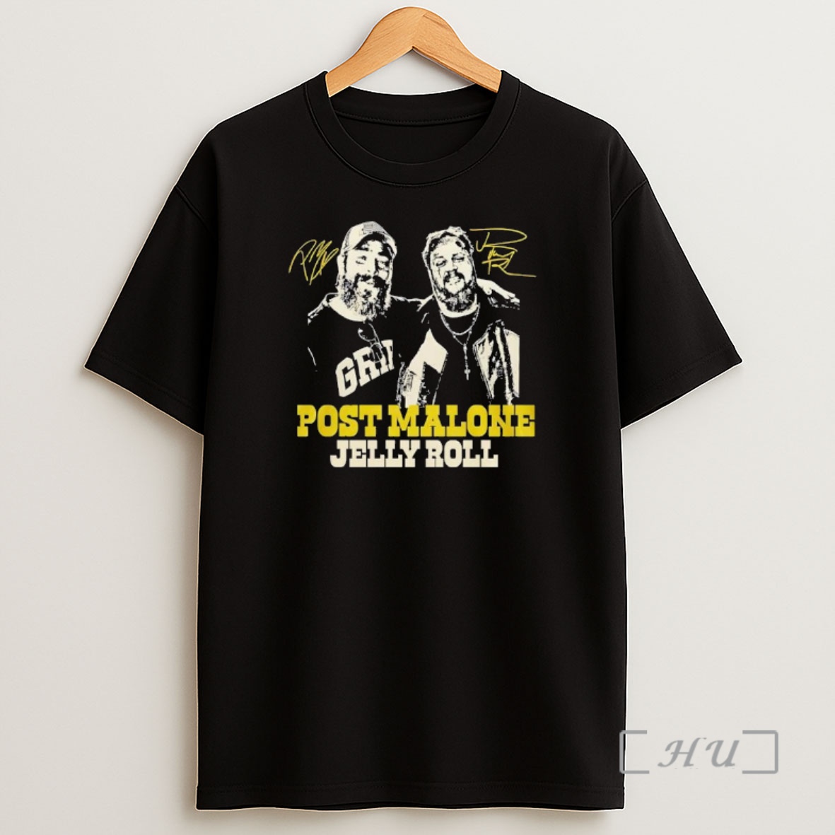 Officials Post Malone X Jelly Roll The Big Ass Stadium Tour Signatures Graphic Shirt Sweatshirt Tee