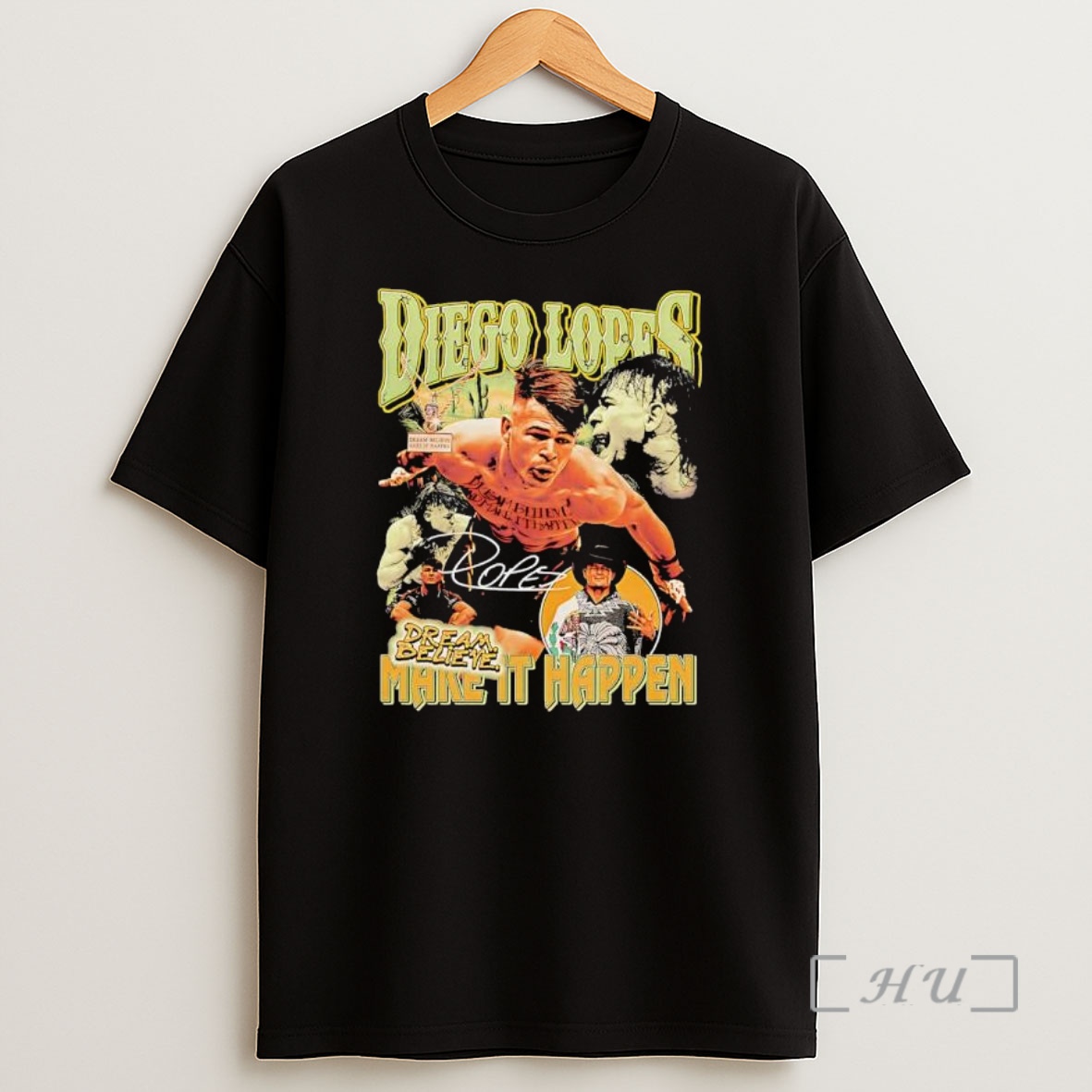 Officials Premium Diego Lopes Dream Believe Make It Happen Mma Fighter Collage Shirt Sweatshirt Tee