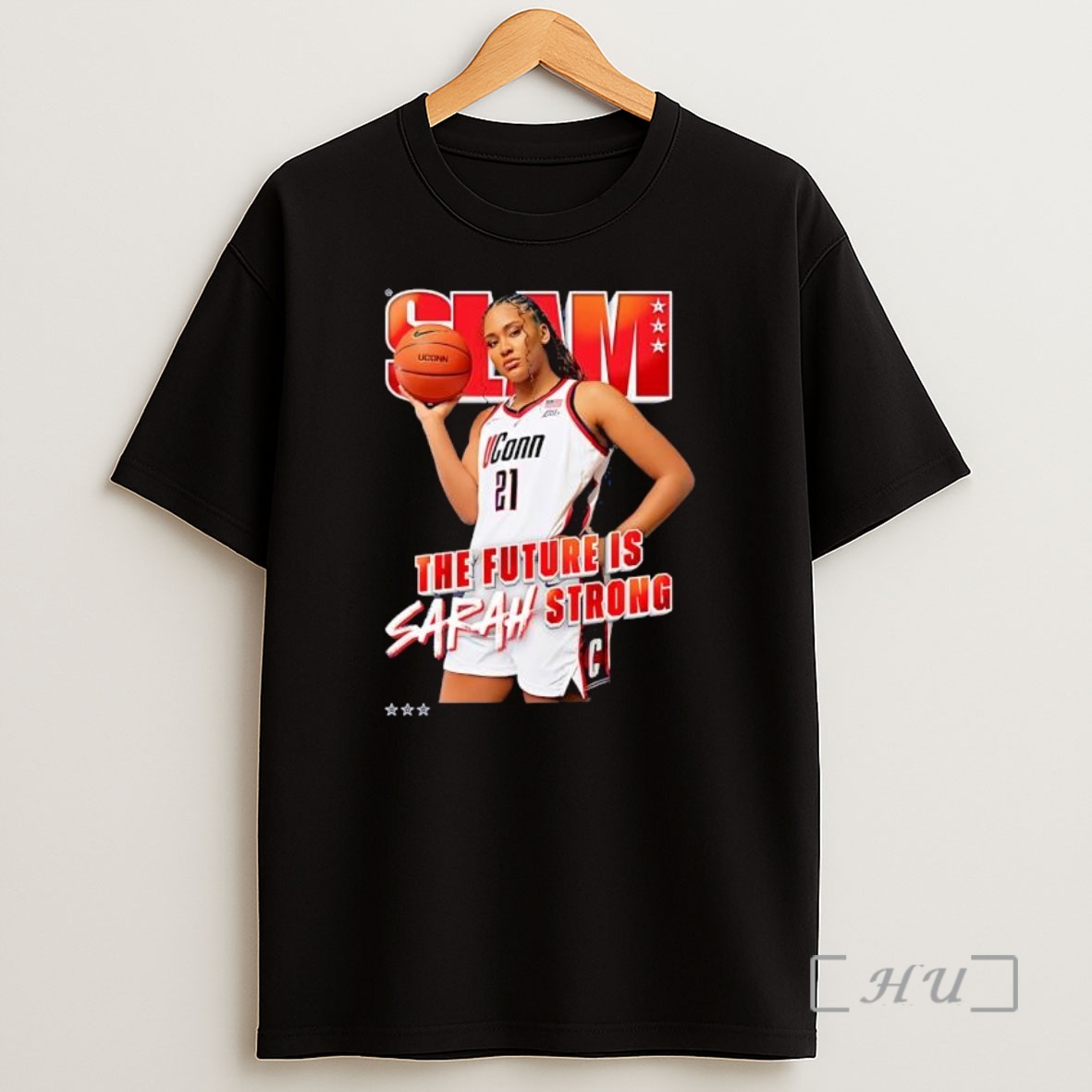 Officials Premium Sarah Strong Uconn Huskies The Future Is Strong Slam Magazine Shirt Sweatshirt Tee