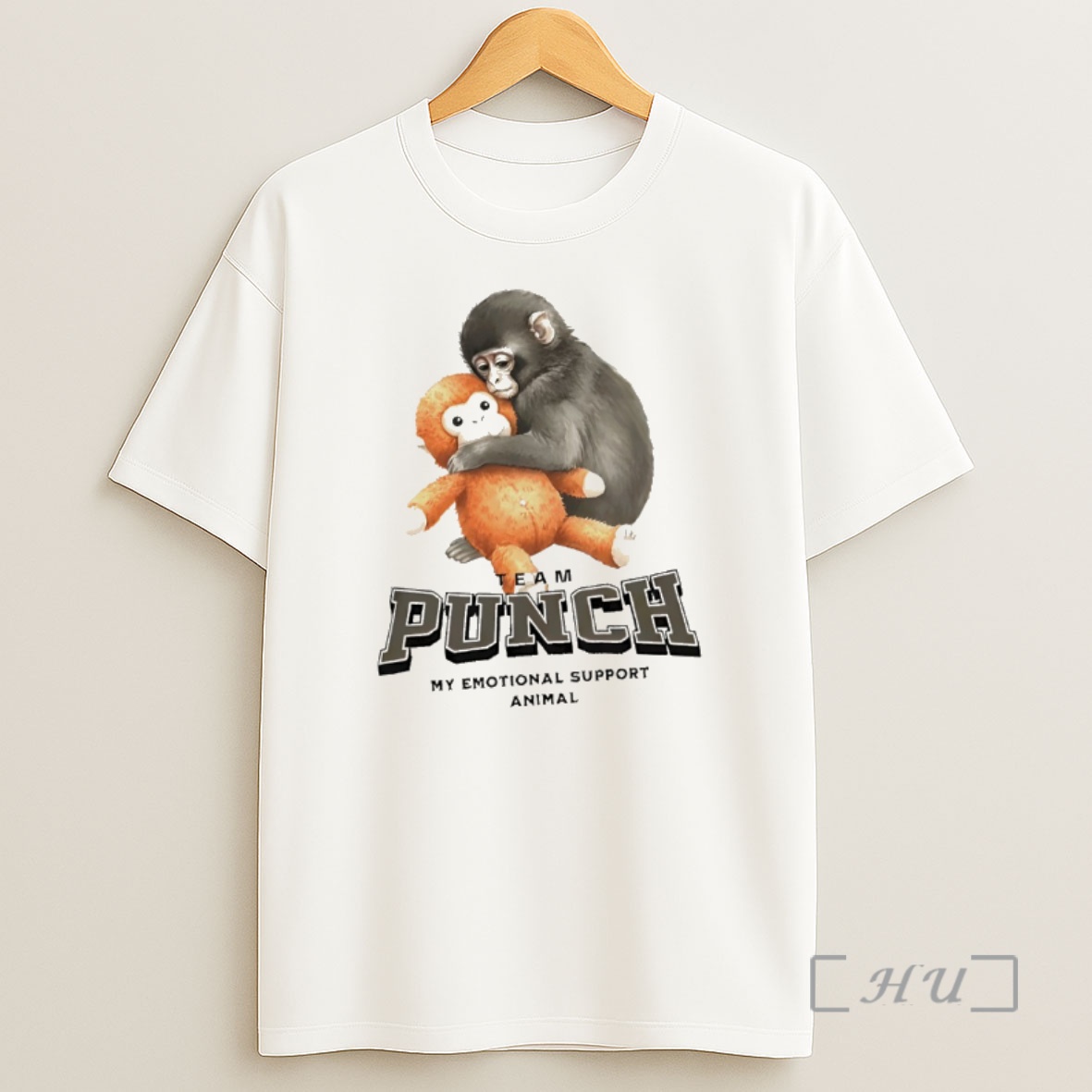 Officials Punch Monkey Team Punch My Emotional Support Animal Shirt Sweatshirt Tee