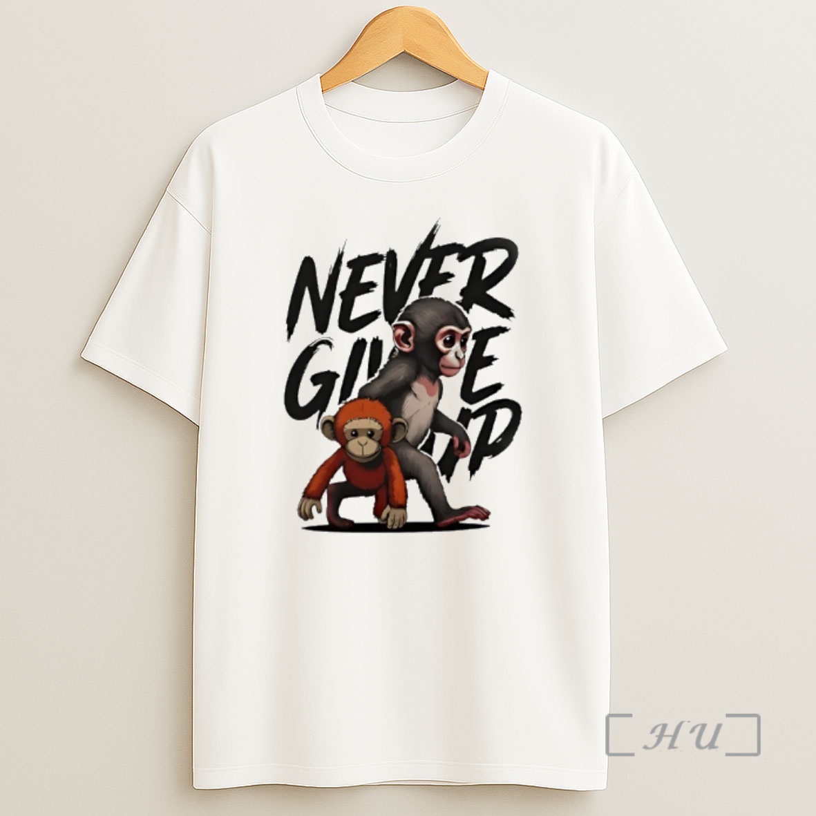 Officials Punch The Monkey Never Give Up Shirt Sweatshirt Tee