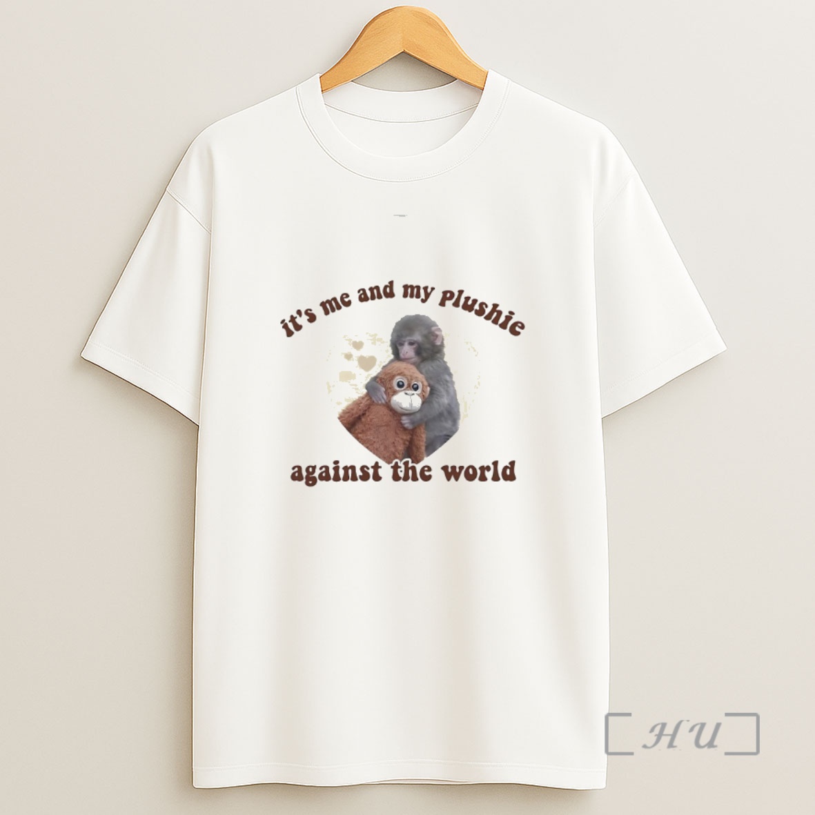 Officials Punch The Monkey Its Me And My Plushie Against The World Shirt Sweatshirt Tee