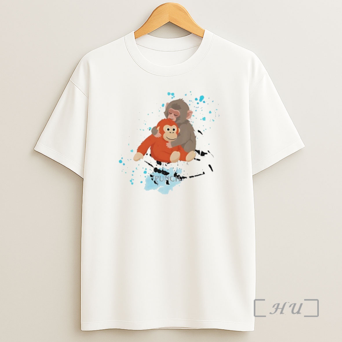 Officials Punch Baby Monkey Plush Toy Monkey Love Wildlife Shirt Sweatshirt Tee
