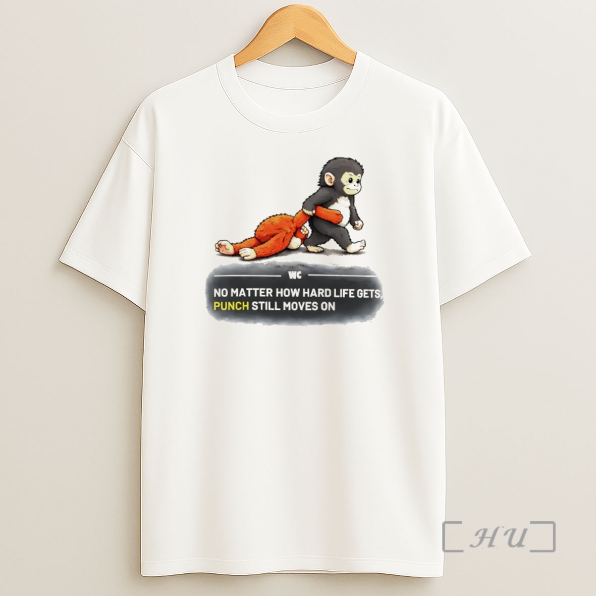 Officials Punch Baby Monkey No Matter How Hard Life Gets Punch Still Moves On Shirt Sweatshirt Tee