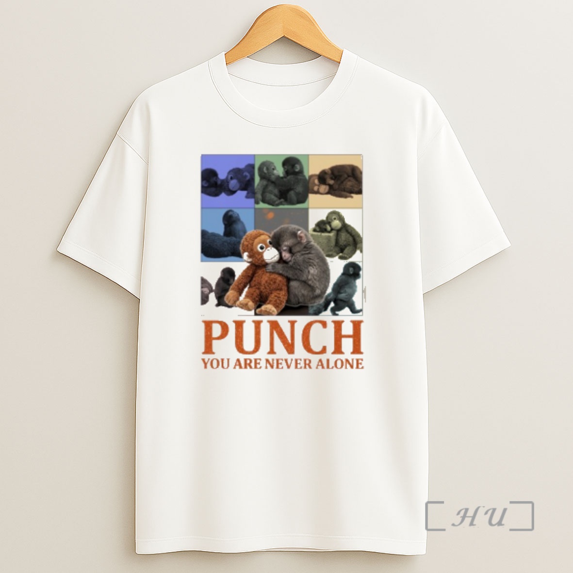 Officials Punch Monkey You Never Alone Shirt Sweatshirt Tee
