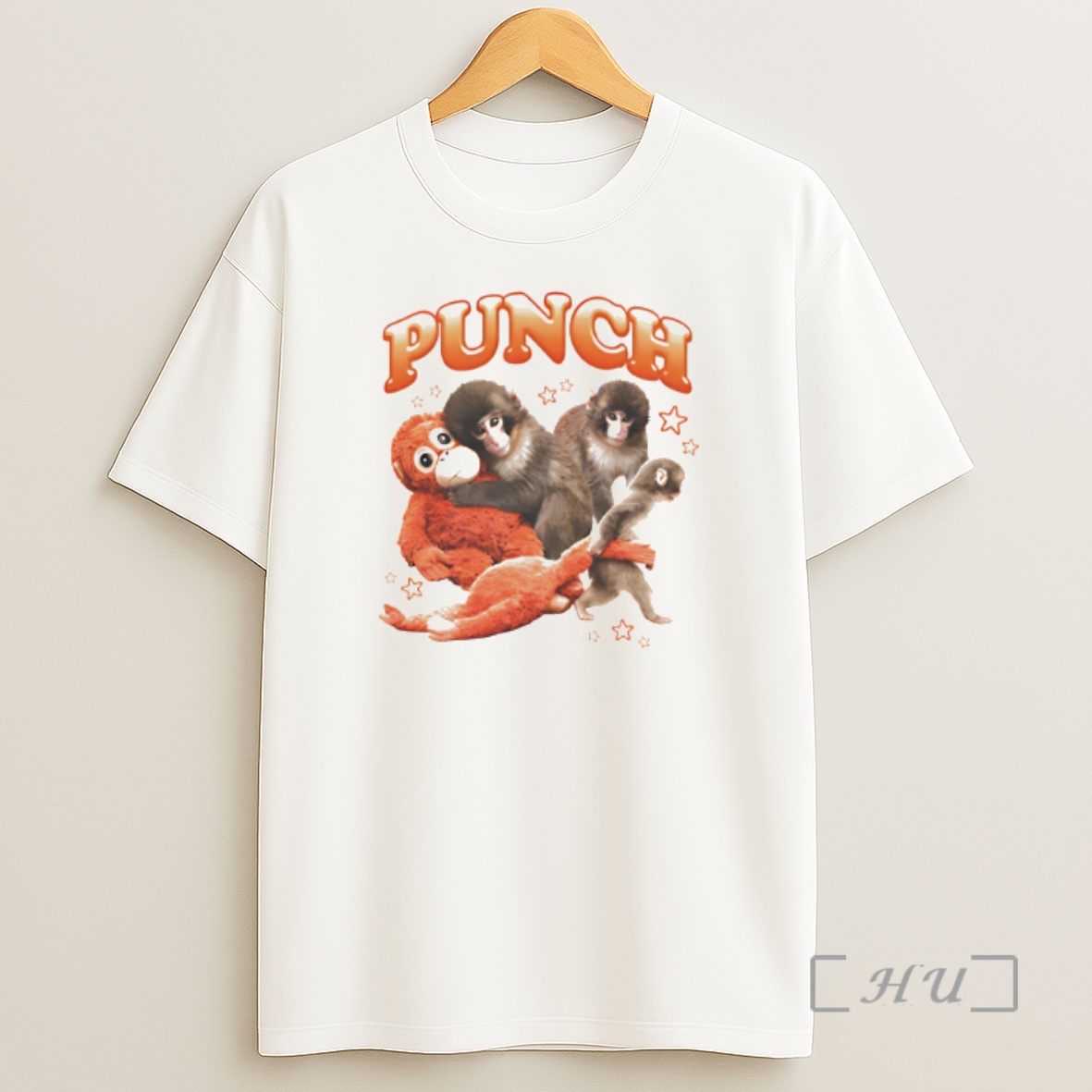 Officials Punch The Monkey Cartoon Graphic Shirt Sweatshirt Tee